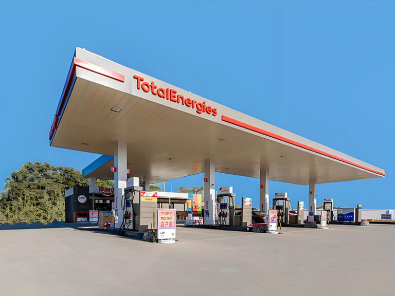 Estructura de construcción de gasolineras