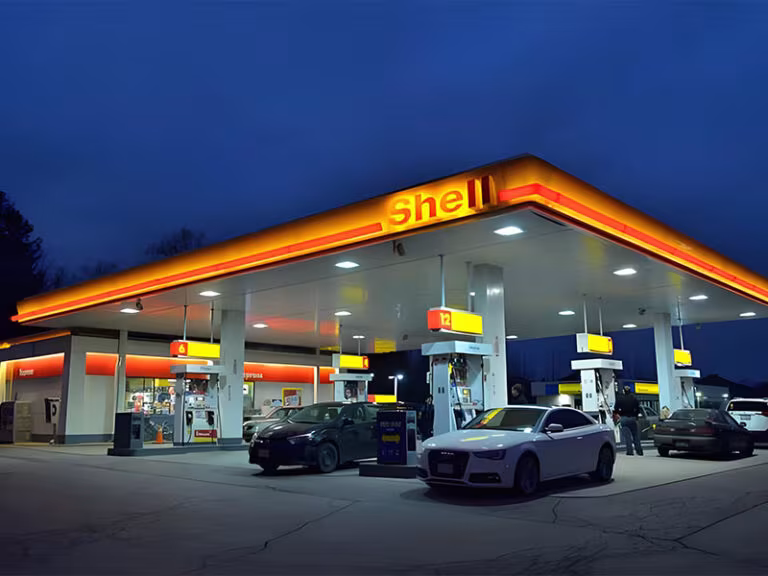 Estructura de construcción de gasolineras